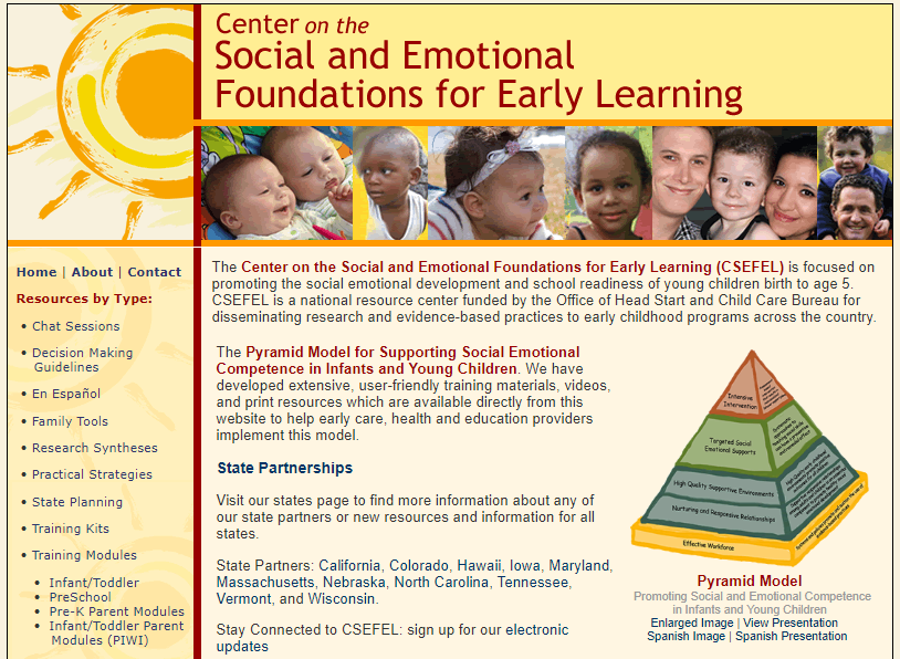 Center on the Social & Emotional foundations for Early learning