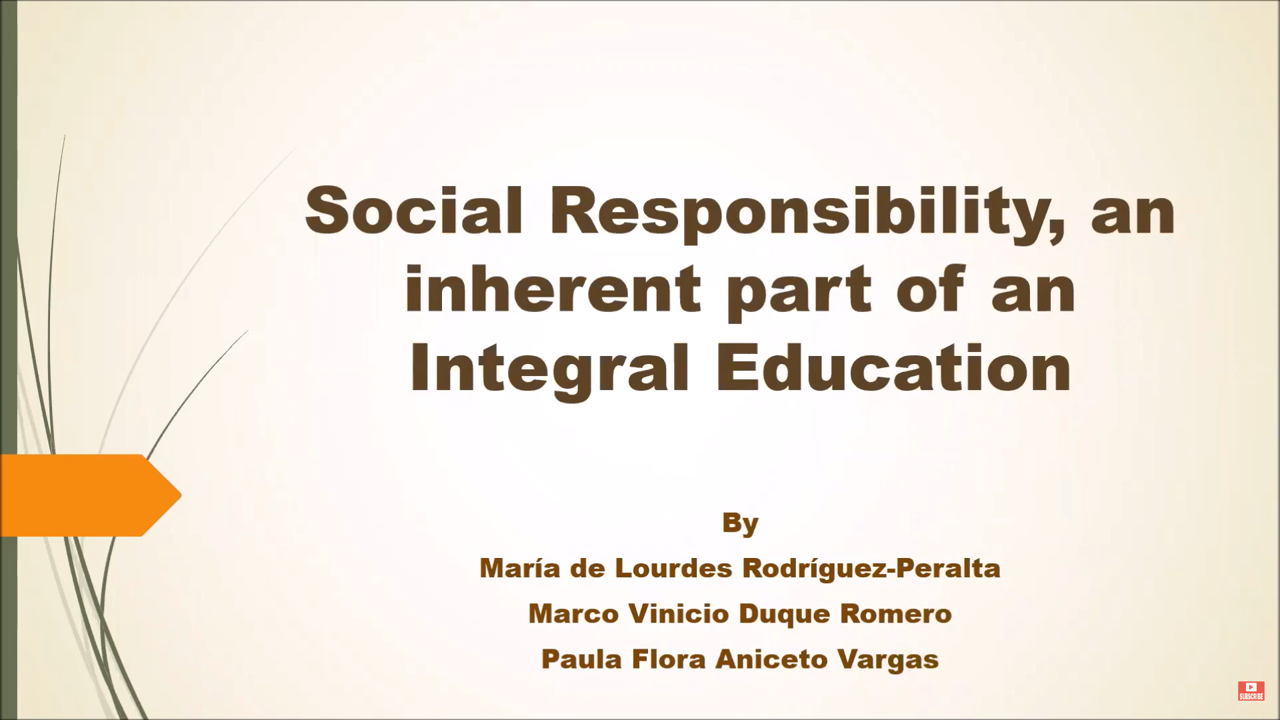 Social Responsibility, an inherent part of an Integral Education 대표이미지