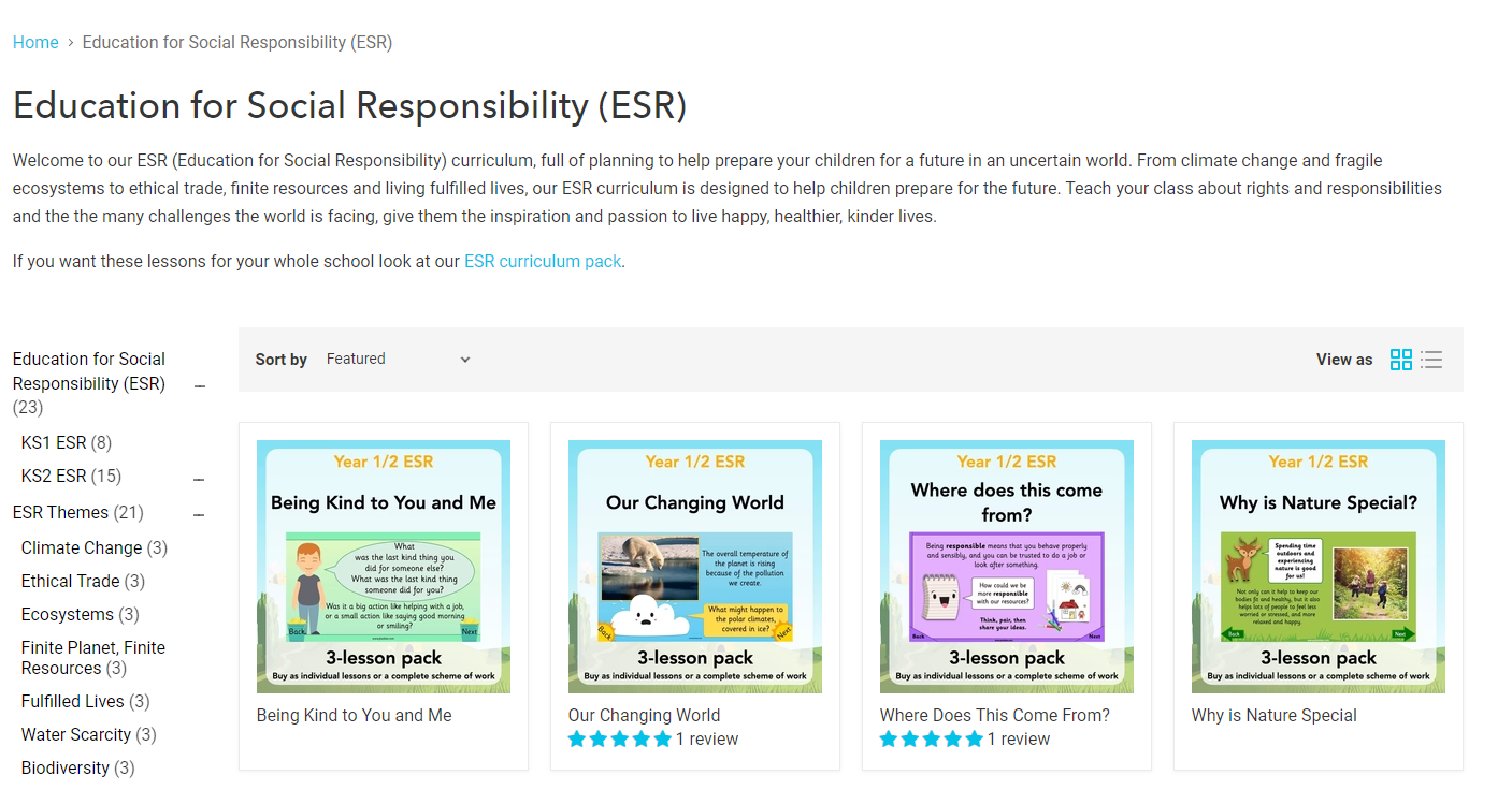 Education for Social Responsibility (ESR) 대표이미지