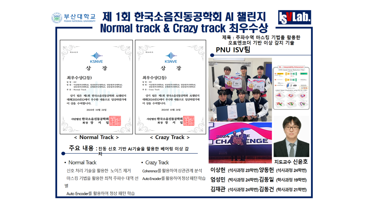 제 1회 한국소음진동공학회 AI 챌린지 Normal track & Crazy track 최우수상 한국소음진동공학회 AI챌린지.png