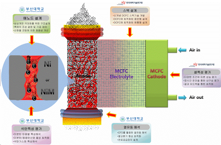 Development of Direct Coal Fuel Cell System : BRL research center
