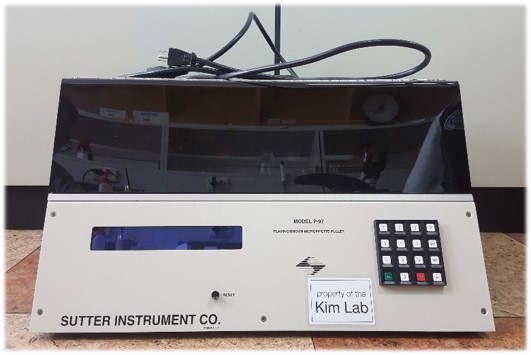 Micropipette puller (P-97, Sutter instrument) 사진